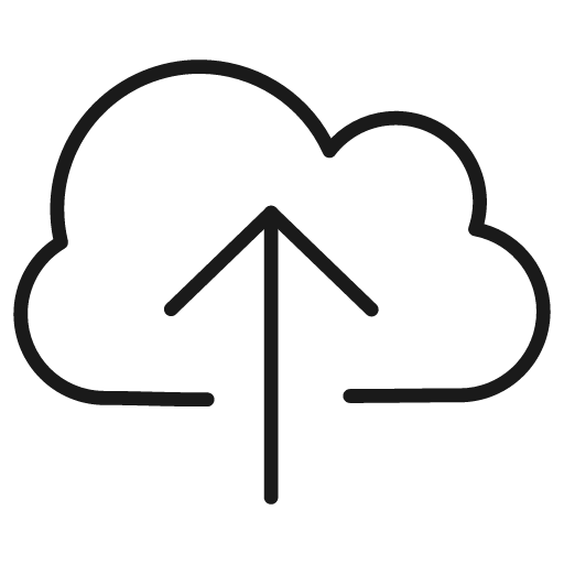 Upload icon, solid style, from Innowatio Font