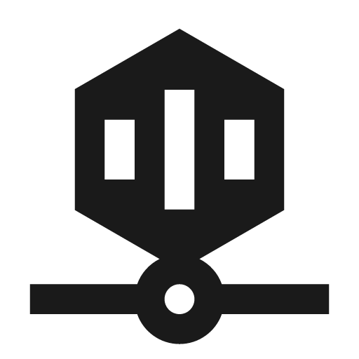 Asset network filled icon, filled style, from Siemens Industrial Experience Icons