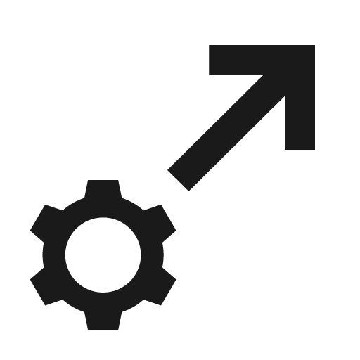 Axis positioning icon, solid style, from Siemens Industrial Experience Icons