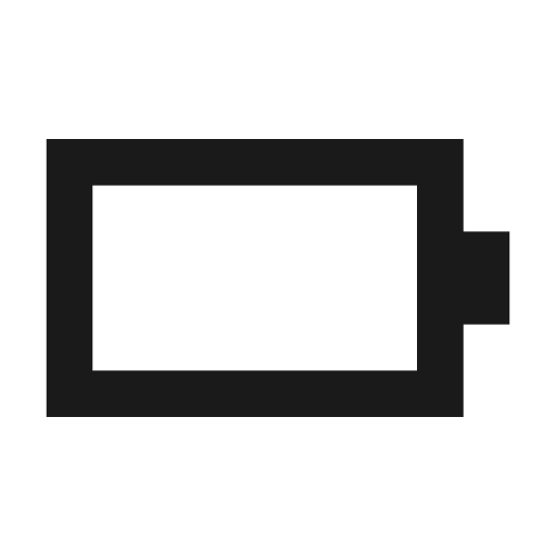 Battery empty icon, solid style, from Siemens Industrial Experience Icons