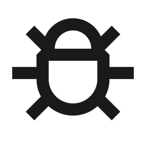 Bug icon, solid style, from Siemens Industrial Experience Icons