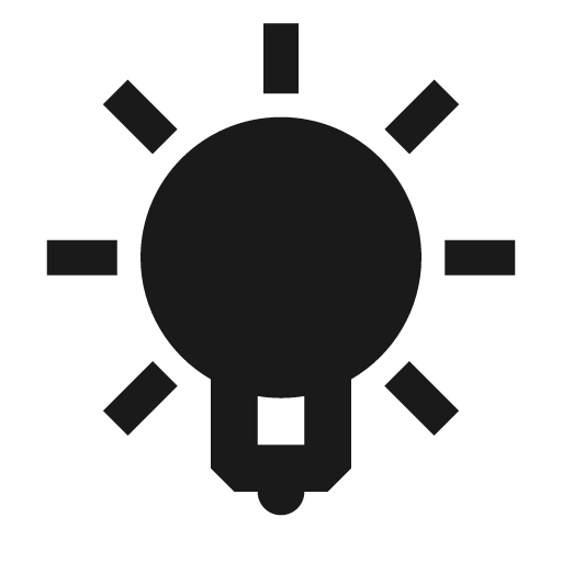 Bulb filled icon, filled style, from Siemens Industrial Experience Icons