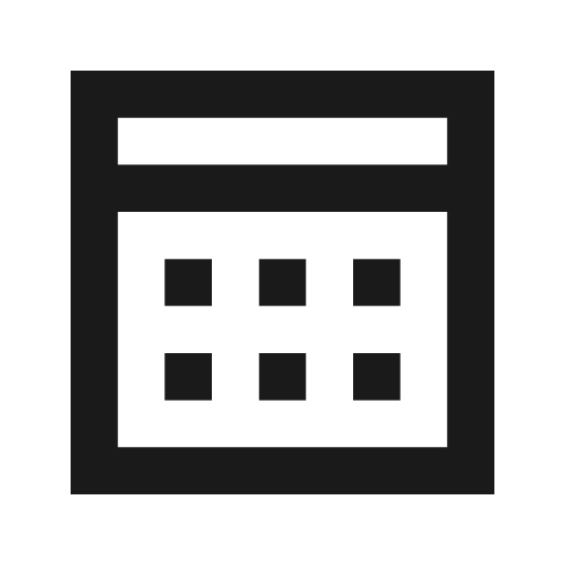 Calendar icon, solid style, from Siemens Industrial Experience Icons