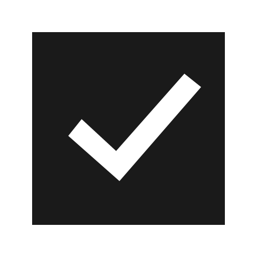 Checkbox filled icon, filled style, from Siemens Industrial Experience Icons
