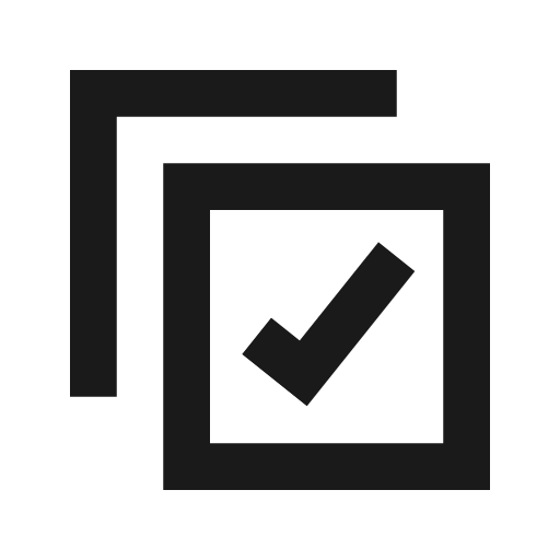Checkboxes icon, solid style, from Siemens Industrial Experience Icons