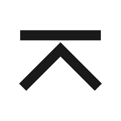Chevron up bar icon, solid style, from Siemens Industrial Experience Icons