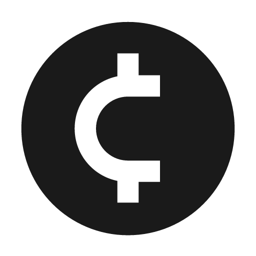 Coin filled icon, filled style, from Siemens Industrial Experience Icons