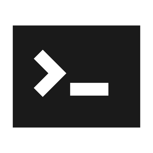 Command line filled icon, filled style, from Siemens Industrial Experience Icons