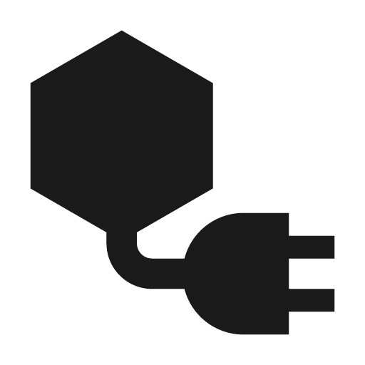 Connector hex filled icon, filled style, from Siemens Industrial Experience Icons