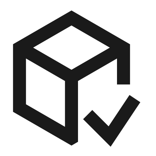 Consistency check icon, solid style, from Siemens Industrial Experience Icons