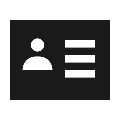 Contact details filled icon, filled style, from Siemens Industrial Experience Icons