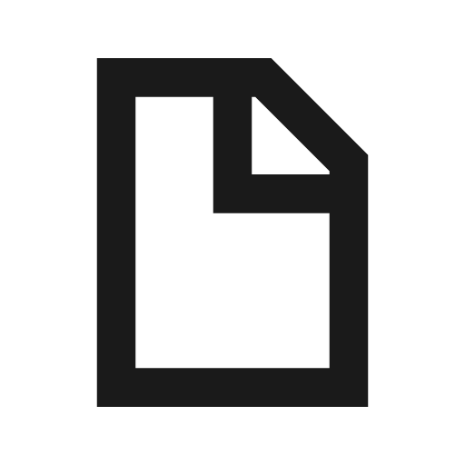 Document icon, solid style, from Siemens Industrial Experience Icons