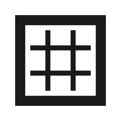 Editor grid lines icon, solid style, from Siemens Industrial Experience Icons