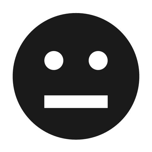 Emote neutral filled icon, filled style, from Siemens Industrial Experience Icons