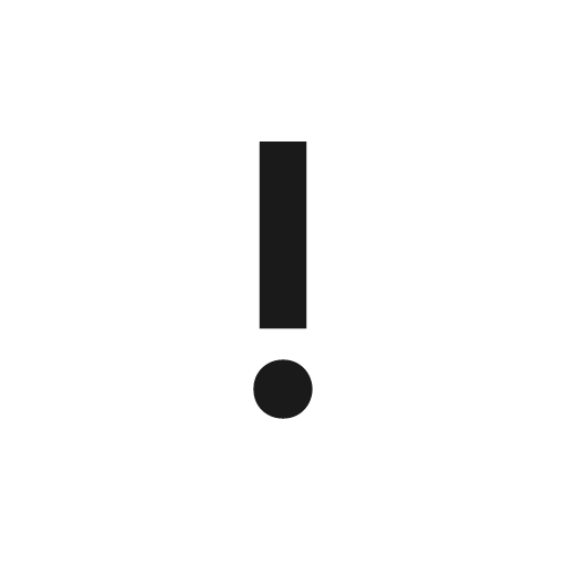 Exclamation mark icon, solid style, from Siemens Industrial Experience Icons