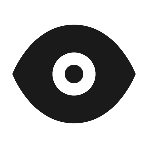 Eye filled icon, filled style, from Siemens Industrial Experience Icons