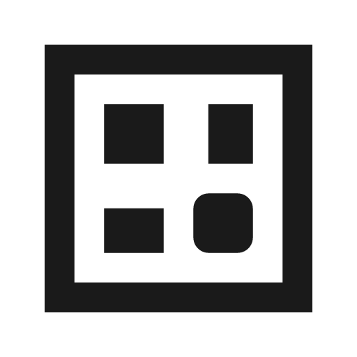 Faceplate container icon, solid style, from Siemens Industrial Experience Icons