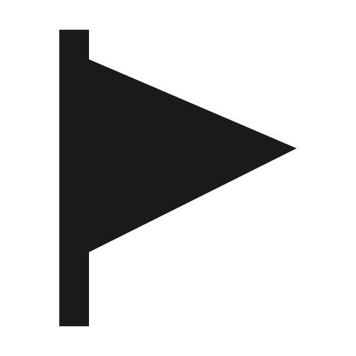 Flag alt filled icon, filled style, from Siemens Industrial Experience Icons