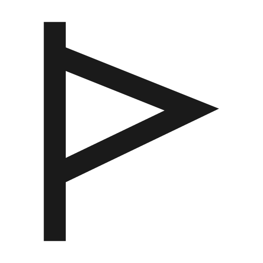 Flag alt icon, solid style, from Siemens Industrial Experience Icons