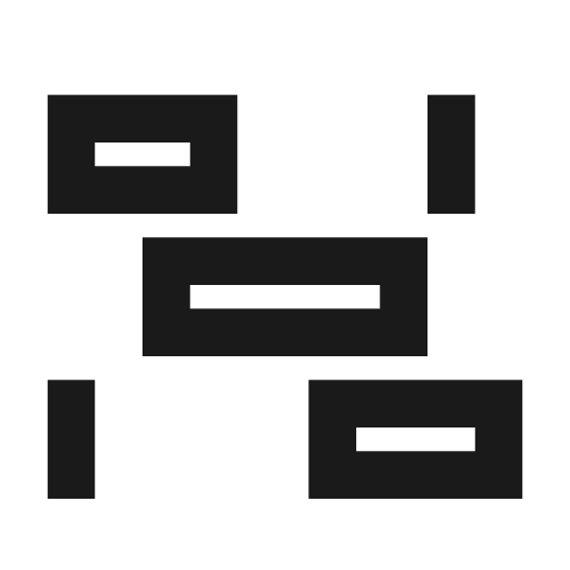 Ganttchart icon, solid style, from Siemens Industrial Experience Icons