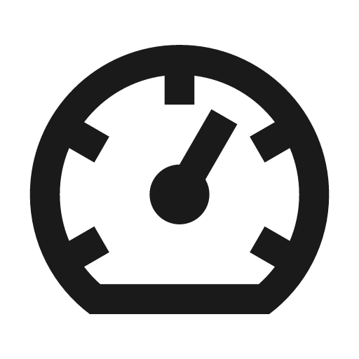 Gauge icon, solid style, from Siemens Industrial Experience Icons