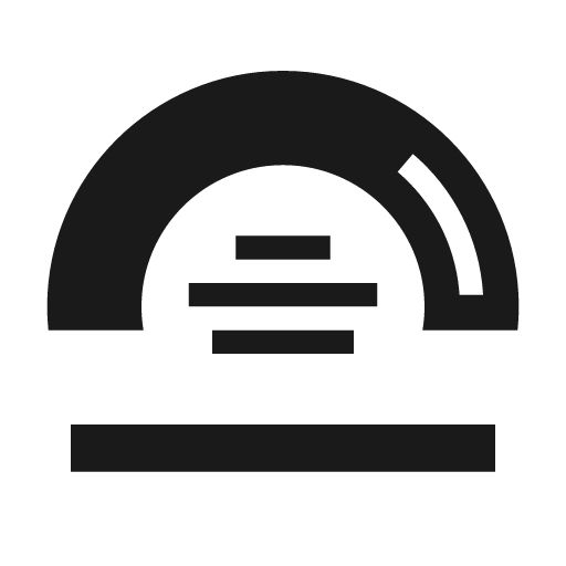 Gaugechart icon, solid style, from Siemens Industrial Experience Icons