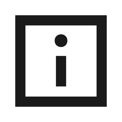 Info icon, solid style, from Siemens Industrial Experience Icons