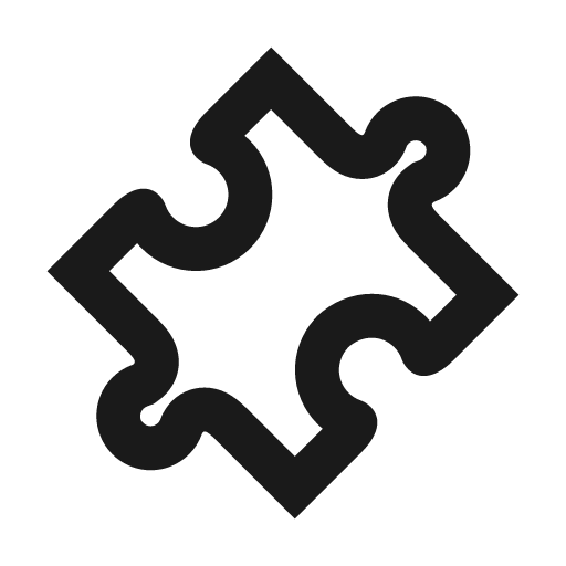 Jigsaw icon, solid style, from Siemens Industrial Experience Icons