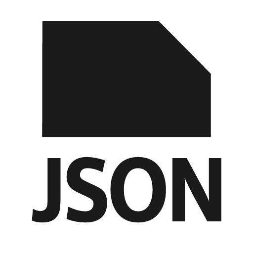 Json document filled icon, filled style, from Siemens Industrial Experience Icons