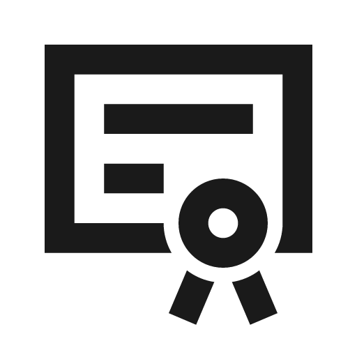 License icon, solid style, from Siemens Industrial Experience Icons