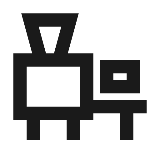 Machine a icon, solid style, from Siemens Industrial Experience Icons