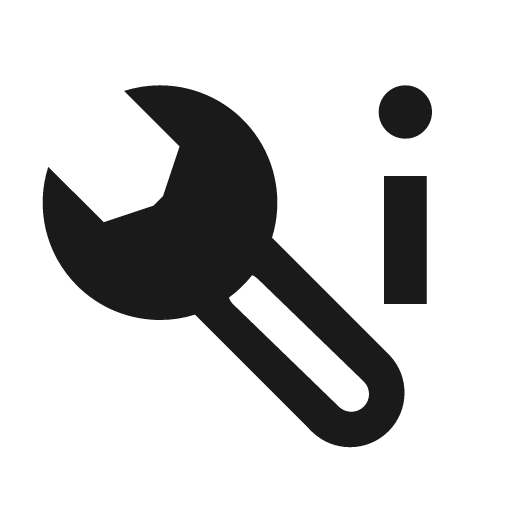 Maintenance info icon, solid style, from Siemens Industrial Experience Icons