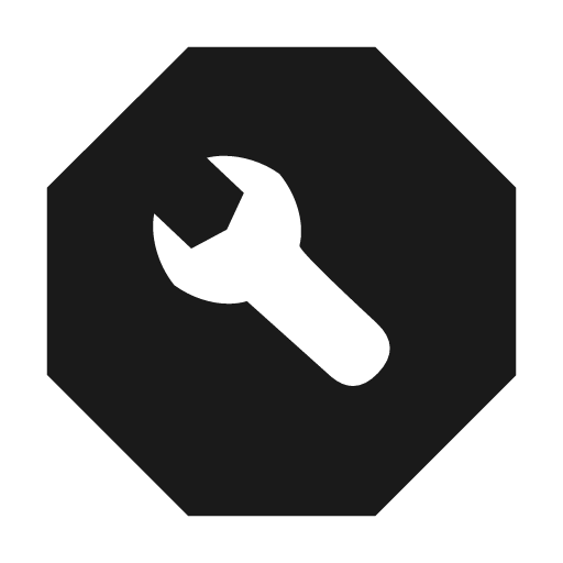 Maintenance octagon filled icon, filled style, from Siemens Industrial Experience Icons