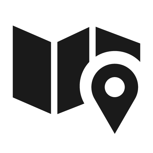 Map alt 1 filled icon, filled style, from Siemens Industrial Experience Icons