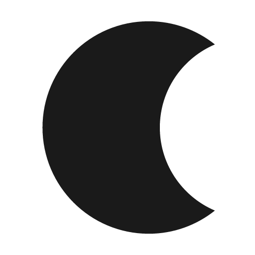 Moon filled icon, filled style, from Siemens Industrial Experience Icons