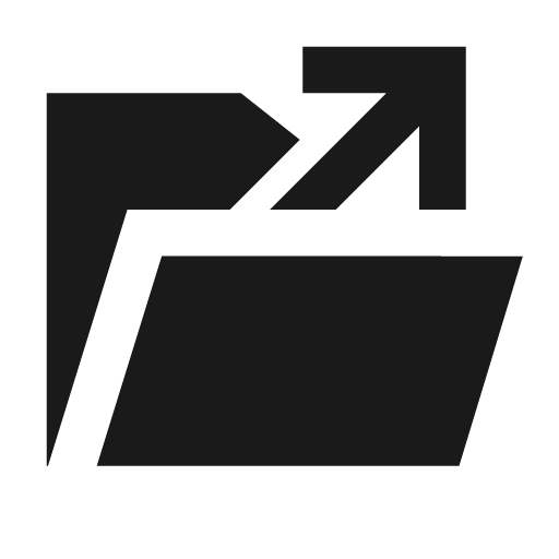Open file filled icon, filled style, from Siemens Industrial Experience Icons