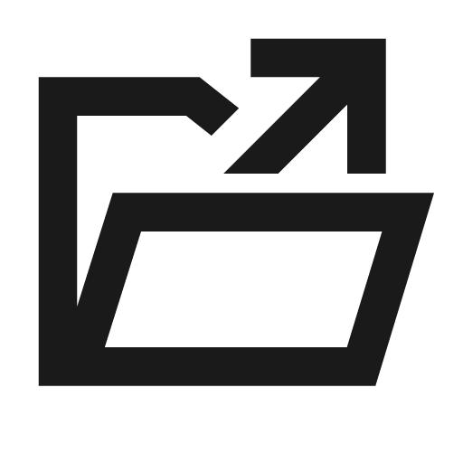 Open file icon, solid style, from Siemens Industrial Experience Icons