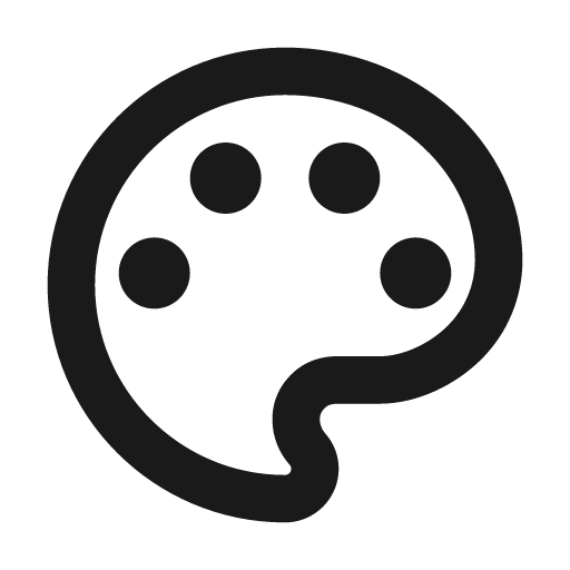 Palette icon, solid style, from Siemens Industrial Experience Icons