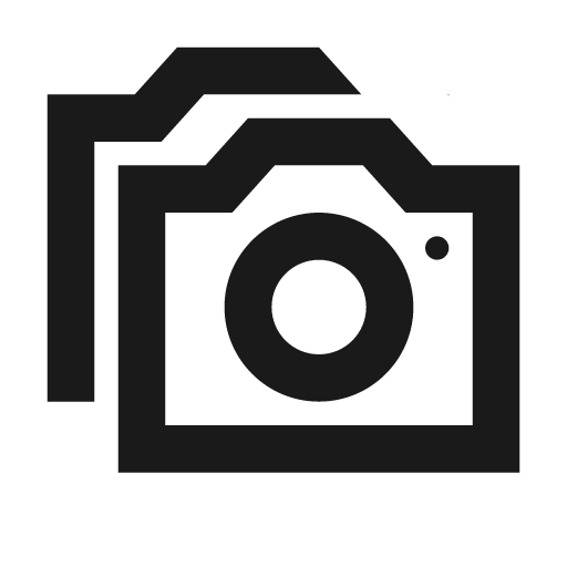 Photo cameras icon, solid style, from Siemens Industrial Experience Icons