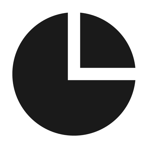 Piechart filled icon, filled style, from Siemens Industrial Experience Icons