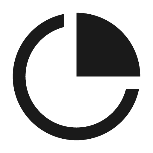 Piechart icon, solid style, from Siemens Industrial Experience Icons