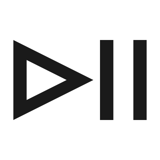 Play pause icon, solid style, from Siemens Industrial Experience Icons