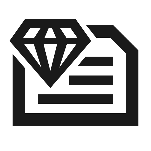 Quality report icon, solid style, from Siemens Industrial Experience Icons