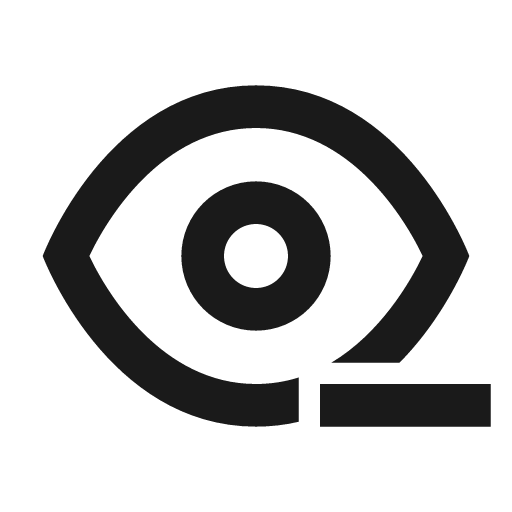 Remove eye icon, solid style, from Siemens Industrial Experience Icons