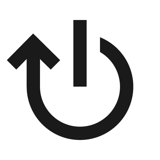Restart icon, solid style, from Siemens Industrial Experience Icons