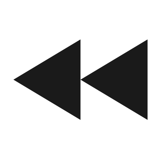 Rewind filled icon, filled style, from Siemens Industrial Experience Icons