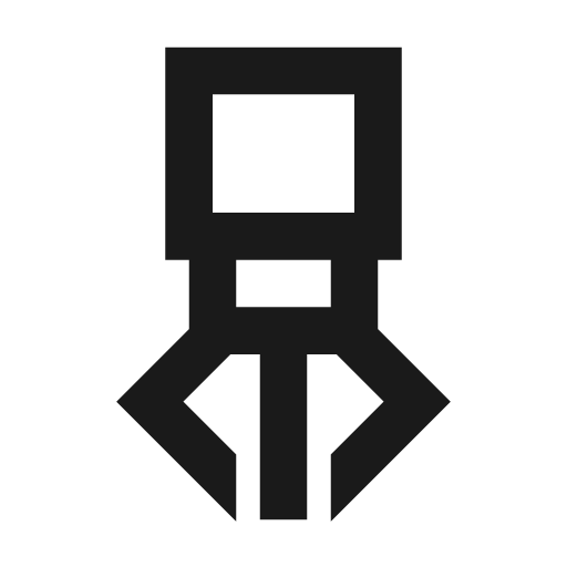 Robotic gripper icon, solid style, from Siemens Industrial Experience Icons