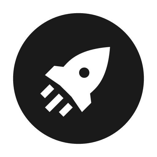 Rocket circle filled icon, filled style, from Siemens Industrial Experience Icons