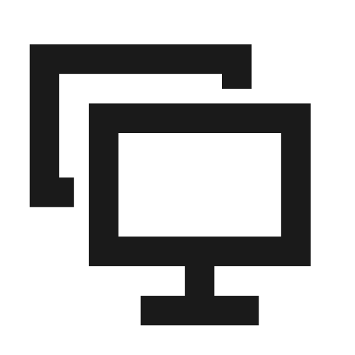Screens icon, solid style, from Siemens Industrial Experience Icons