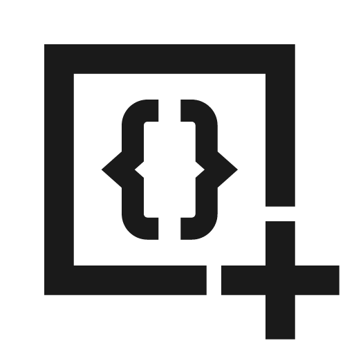 Script add icon, solid style, from Siemens Industrial Experience Icons